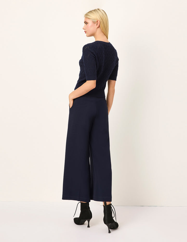 MARYLING High-Waist Wide-Leg Straight Trousers