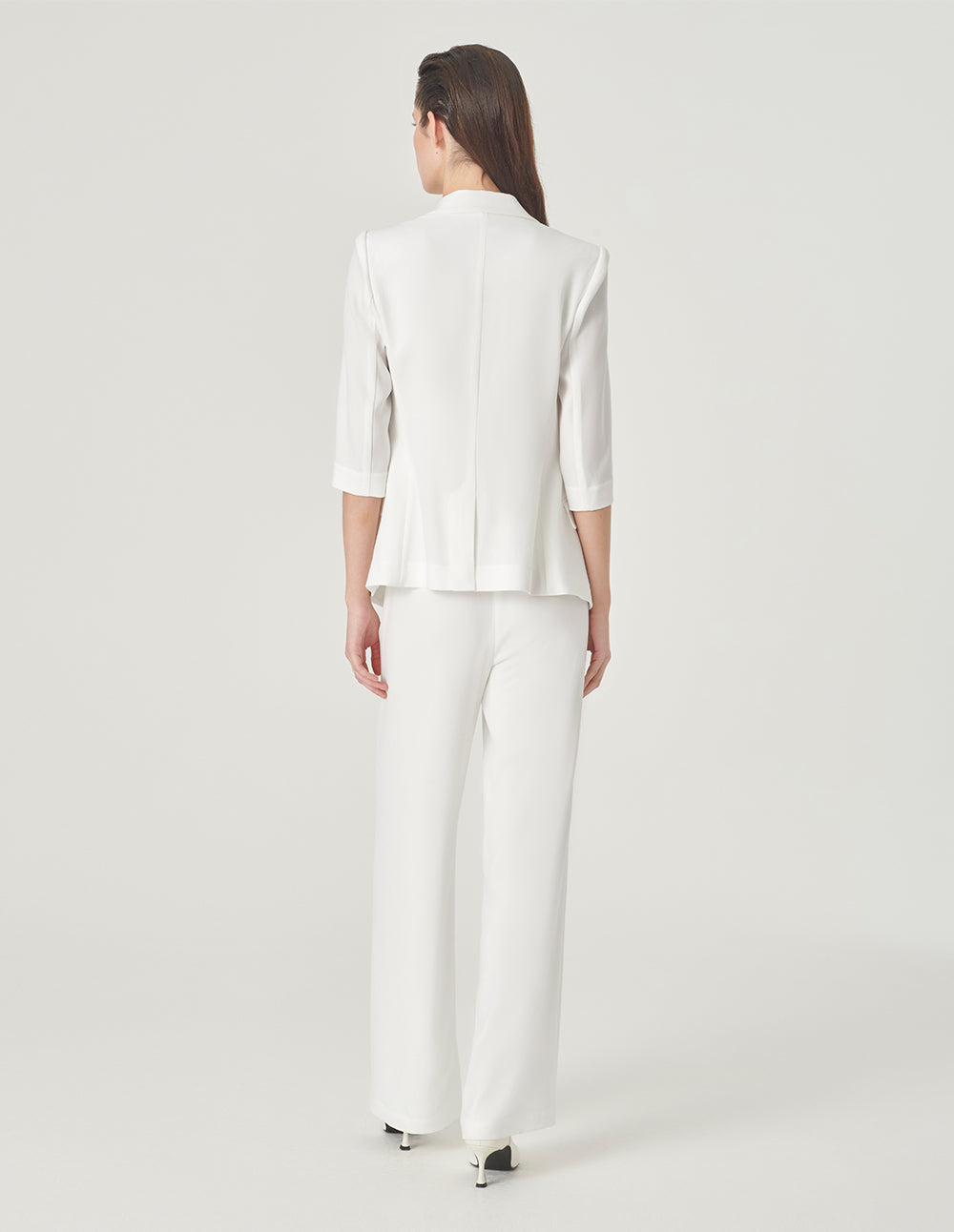 MARYLING White Classic Silhouette Blazer