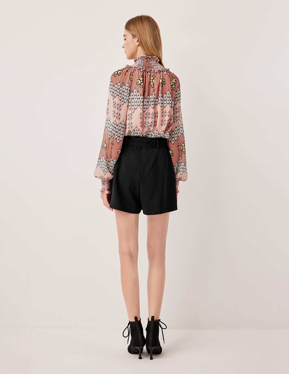 MARYLING Sweet & Versatile High-Waisted Black Shorts