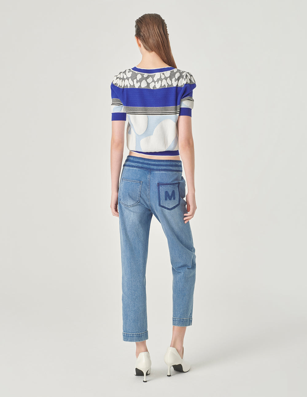 MARYLING Colourblock Knitted Cardigan