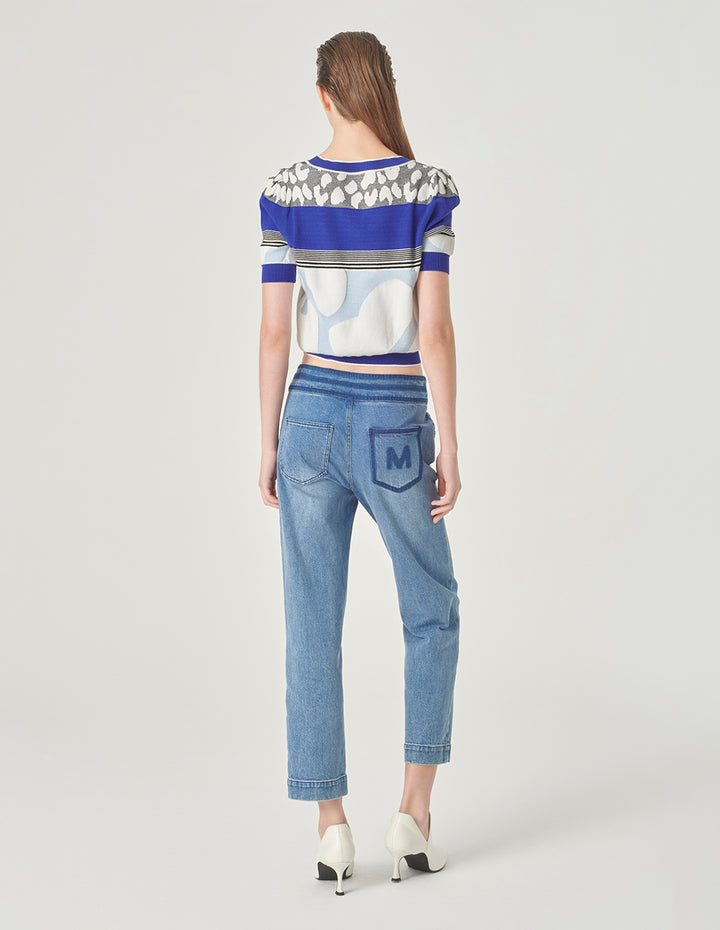 MARYLING Colourblock Knitted Cardigan