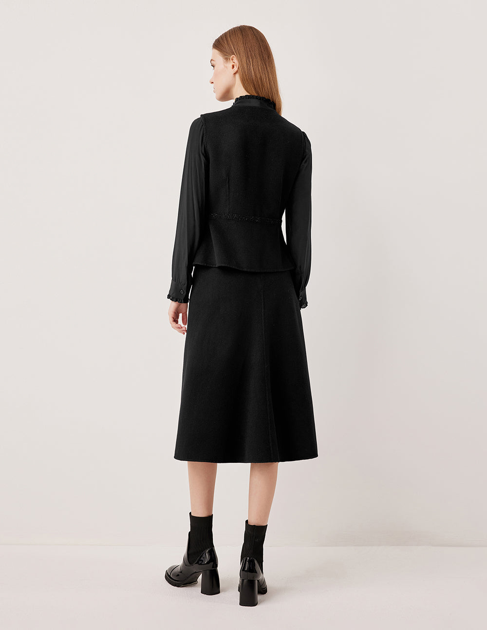 MARYLING High-Waisted A-Line Skirt