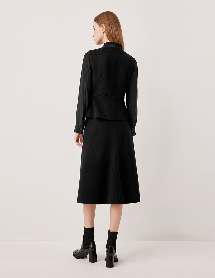 MARYLING High-Waisted A-Line Skirt