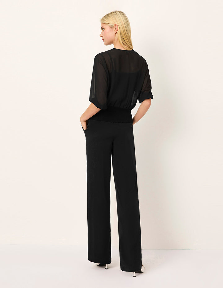 MARYLING Drapey Straight Wide-leg Trousers