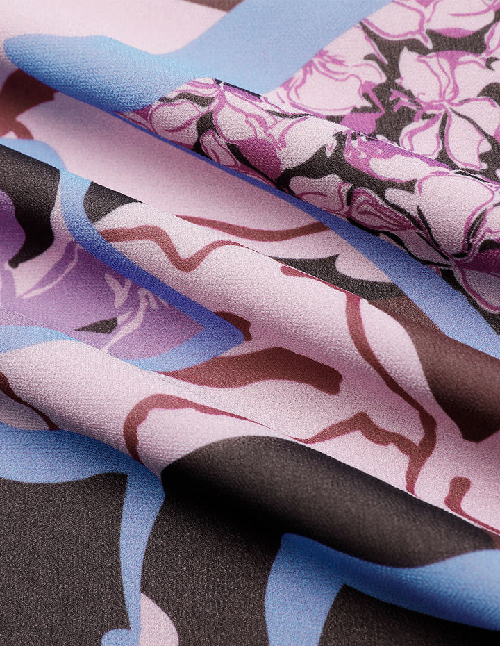 MARYLING V-Neck Printed Dress