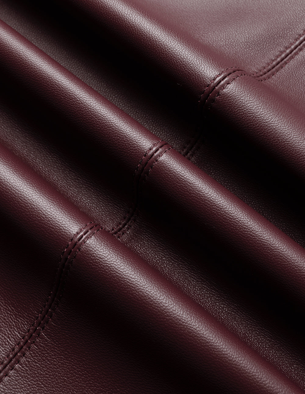 MARYLING Burgundy Fishtail Sheep Skirt