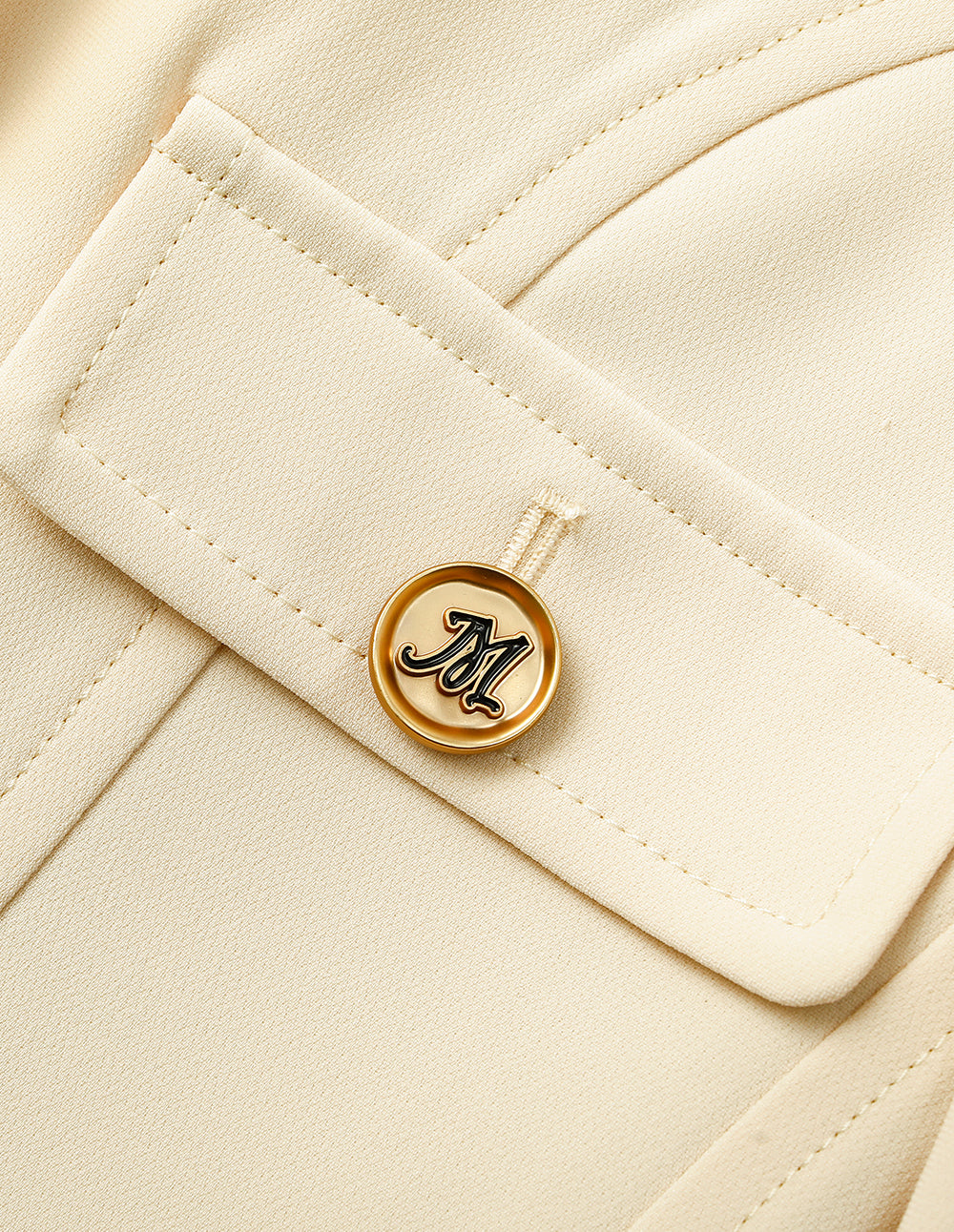 MARYLING Notch Lapel Single-Breasted Multi-Pocket Blazer