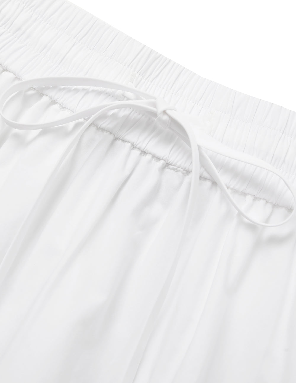 MARYLING Elastic High-Waist High-Count Cotton Knee-Length Skirt