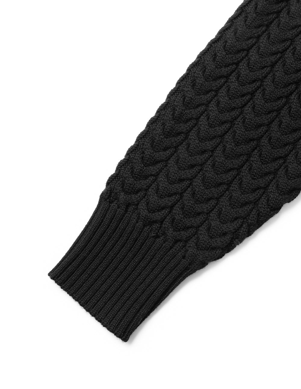 MARYLING Wrap Double-Sided Wool & Knitted Long Coat