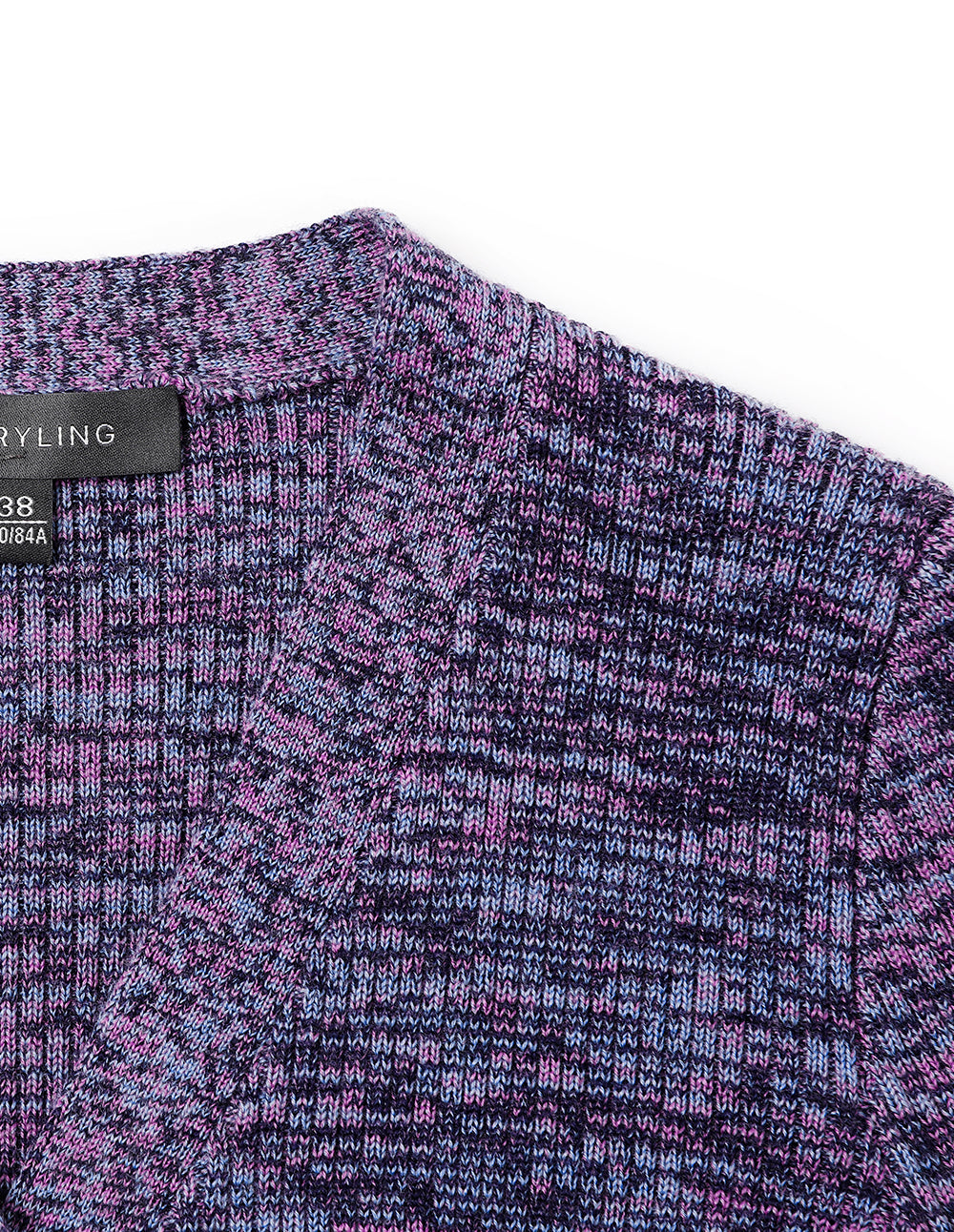 MARYLING V-Neck Melange Knitted Dress