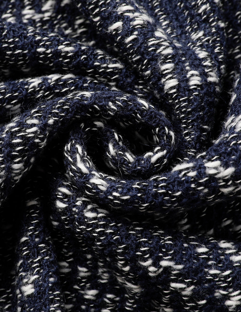 MARYLING Tweed Multi-Pocket V-Neck Knitted Cardigan