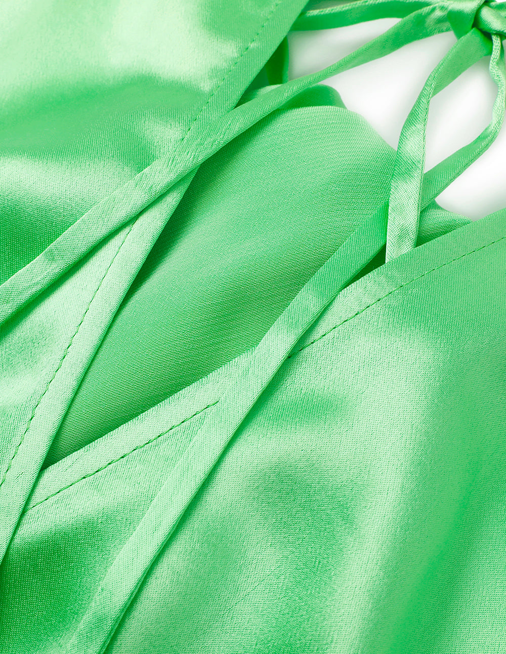 MARYLING Halterneck Lace-Up Sleeveless Fishtail Dress