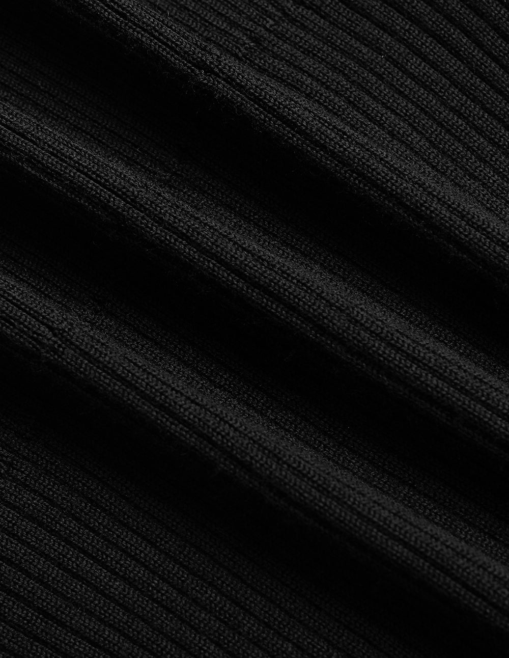 MARYLING Black V-Neck Knitted Top