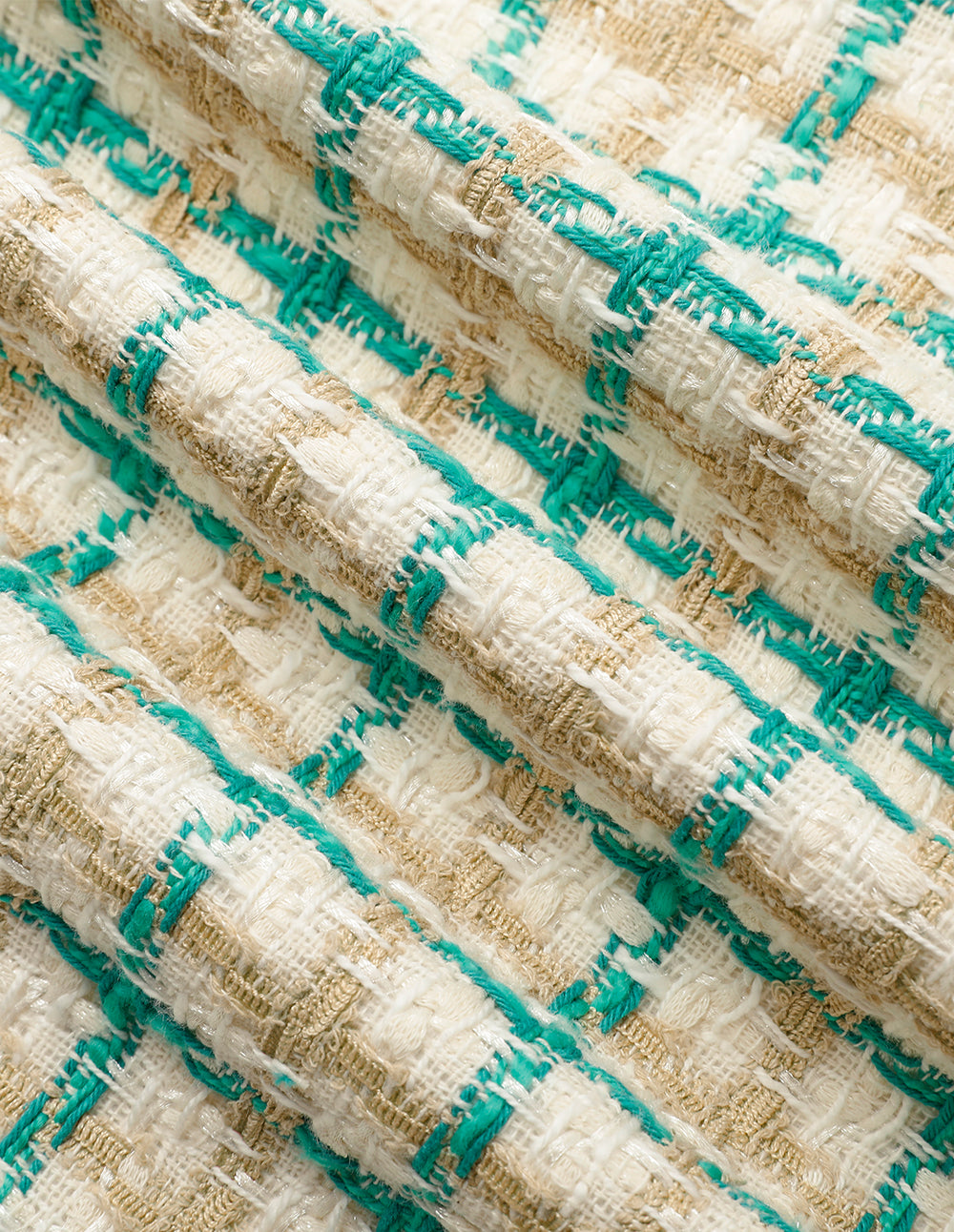 MARYLING Plaid Tweed Small A Line Skirt