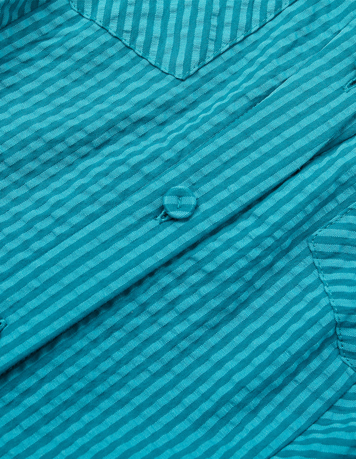 MARYLING Lapel Sleeveless Pleated Midi Tent Dress