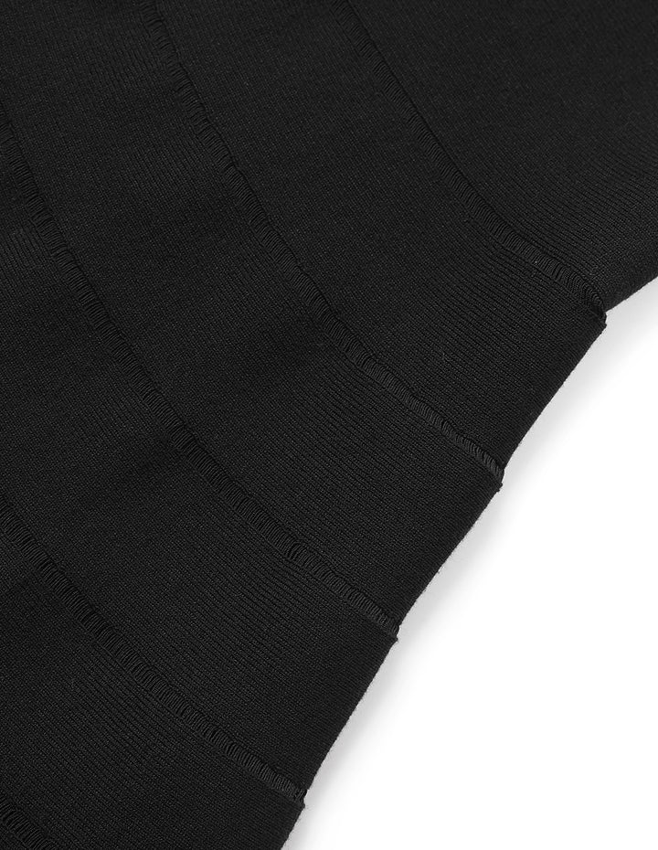 MARYLING Fishtail Knitted Black Skirt