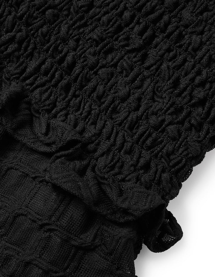 MARYLING Jacquard V-Neck Dress