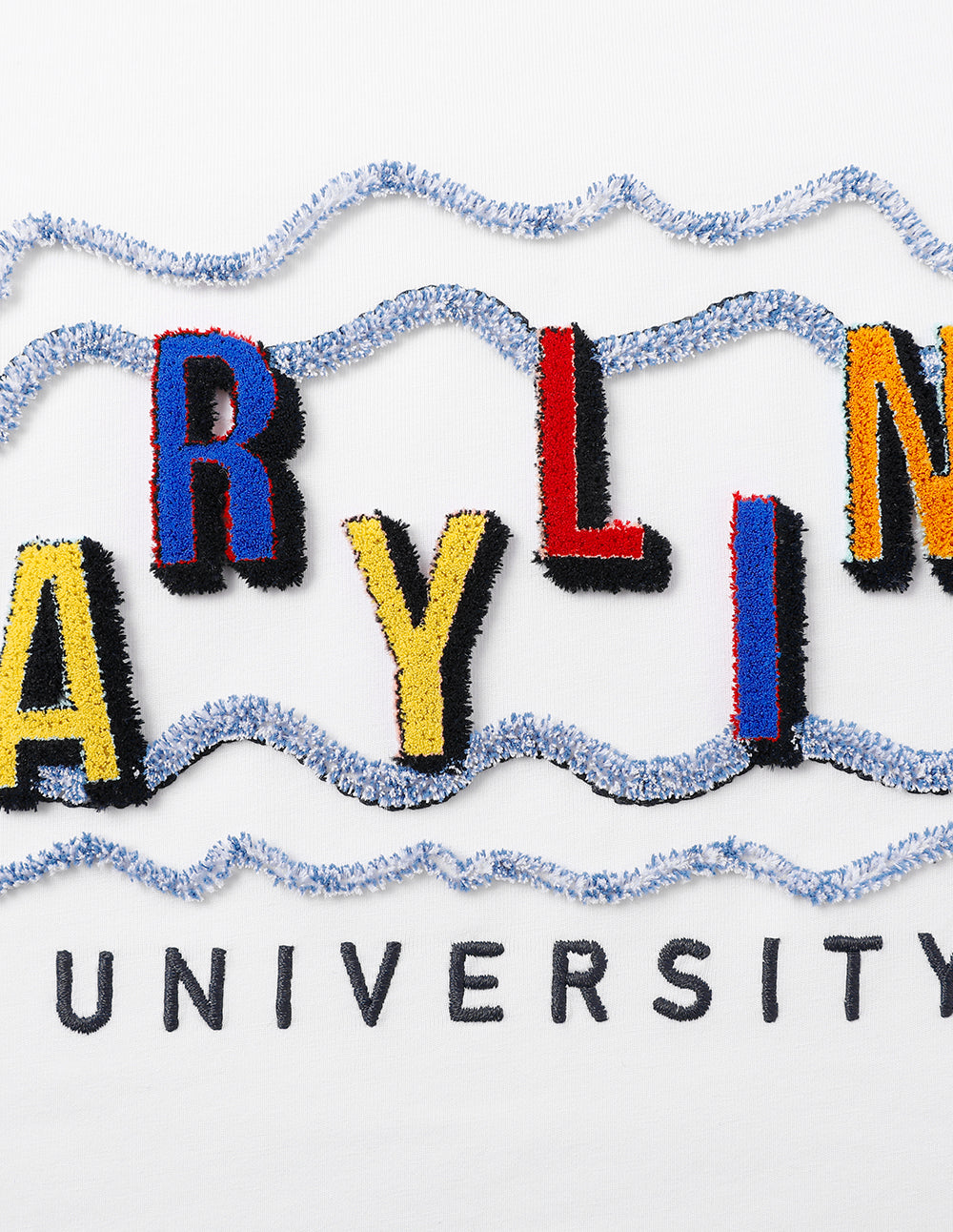 MARYLING White Embroidered T-Shirt