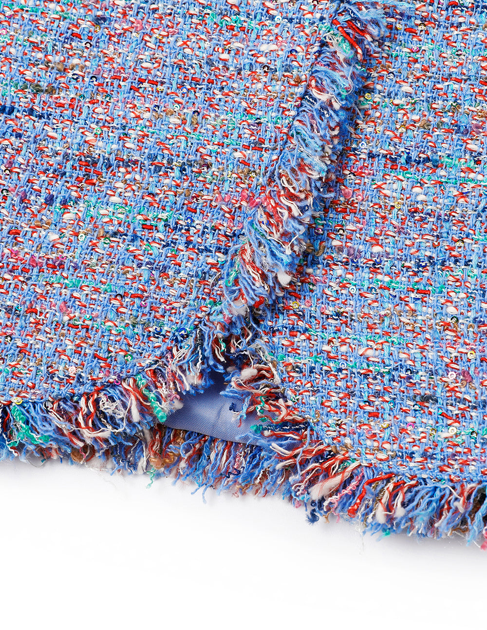 MARYLING Fringed Tweed Petite A Skirt