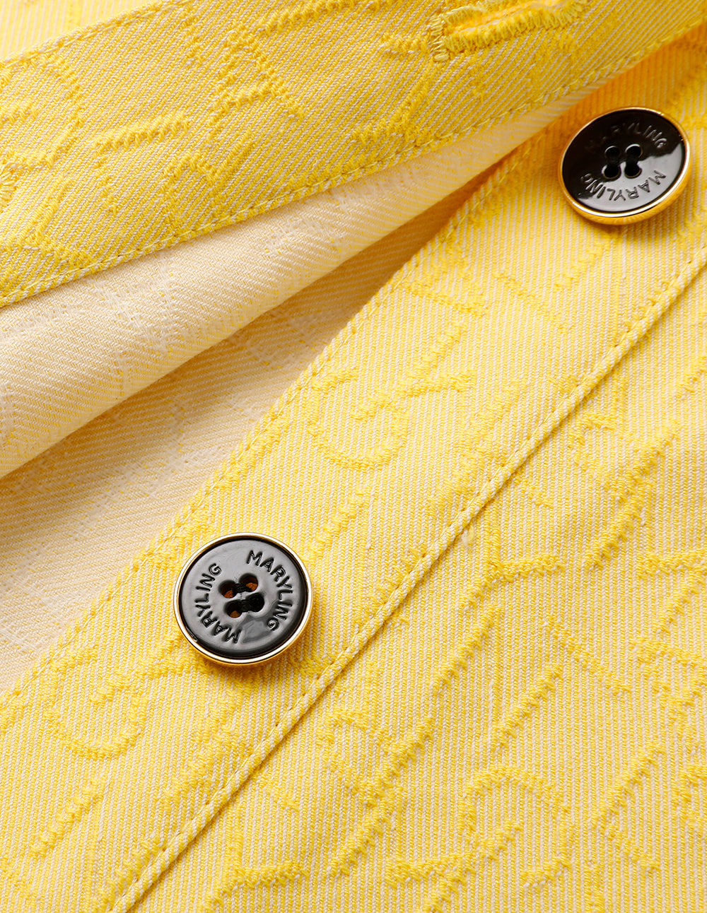 MARYLING Letter-Logo Jacquard Mini Skirt