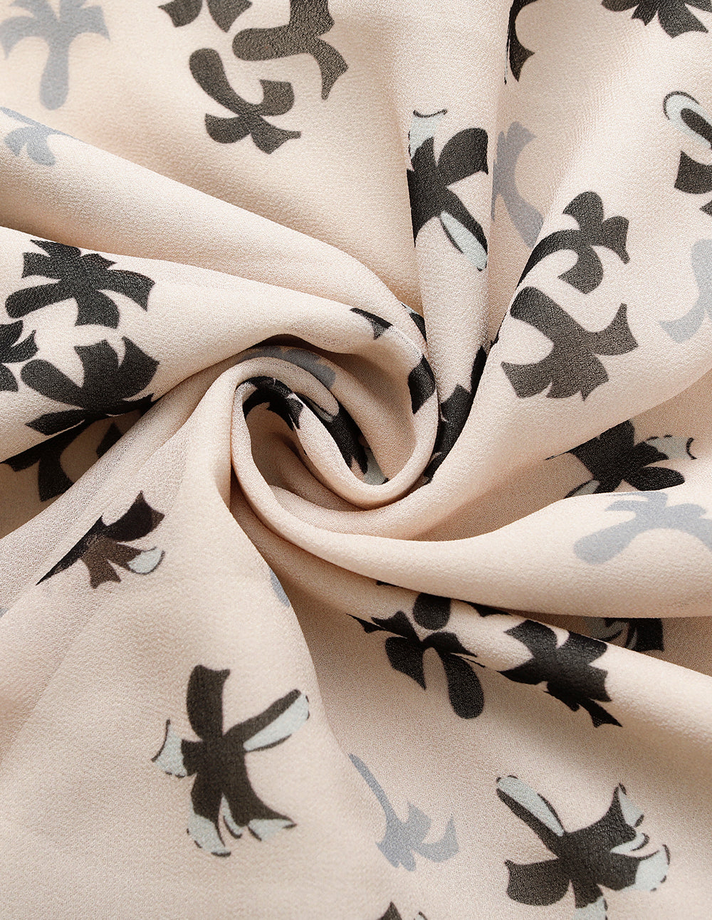 MARYLING Palm Tree Print Short Sleeve Pleated Midi Dress