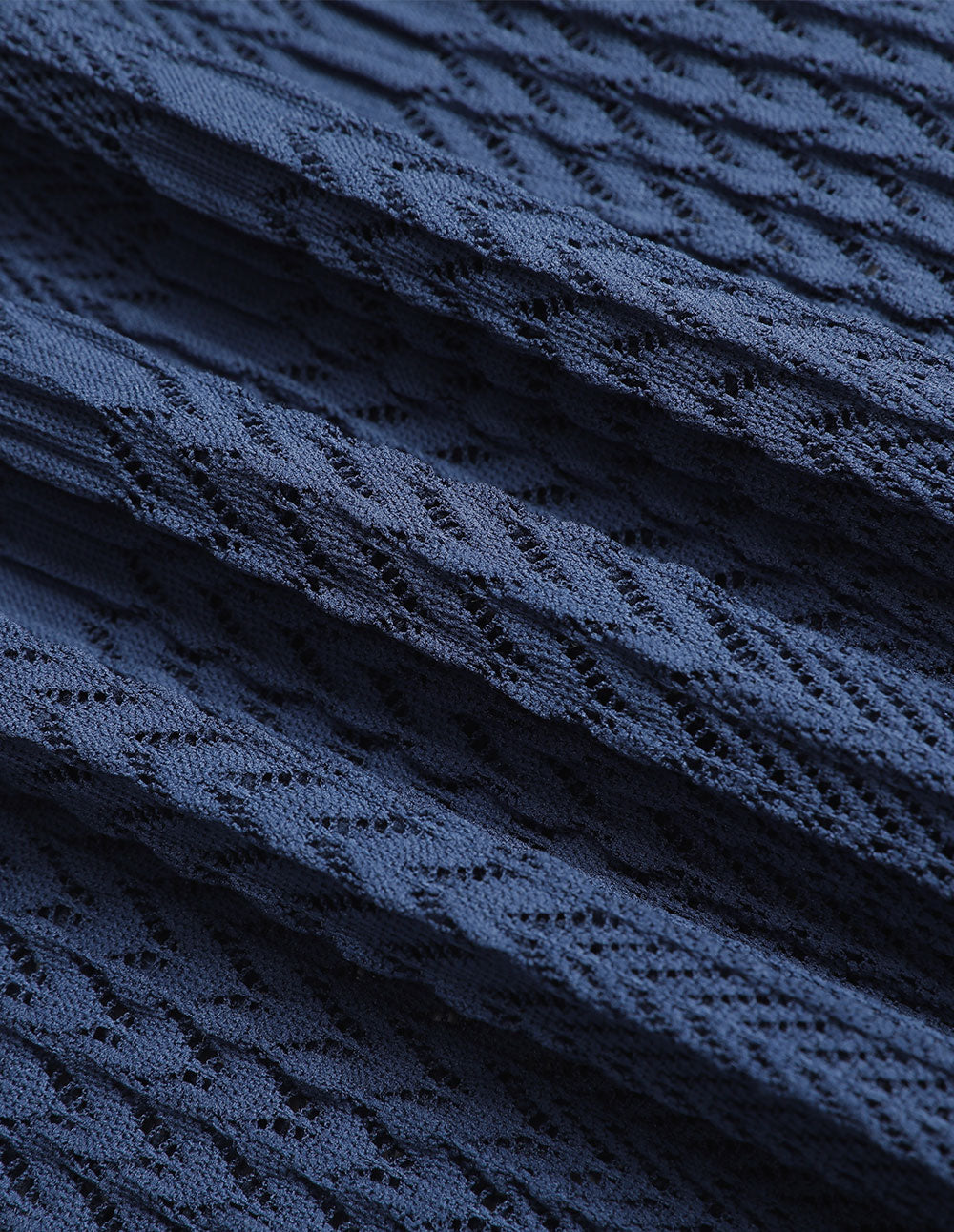 MARYLING Dark Blue Off-Shoulder Slim Fit Fishtail Lace Dress