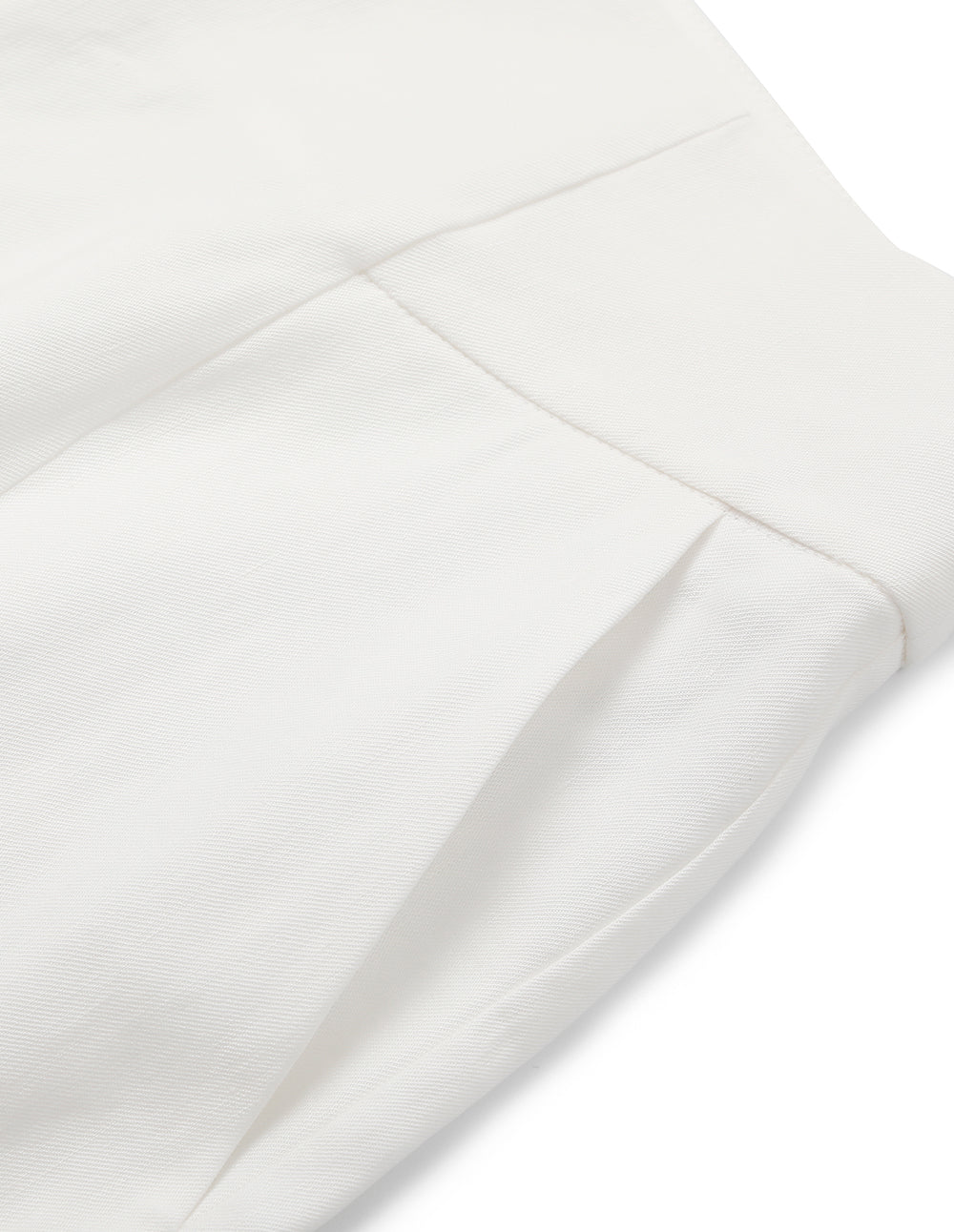 MARYLING Classic White High-Waist Wide-Leg Pants