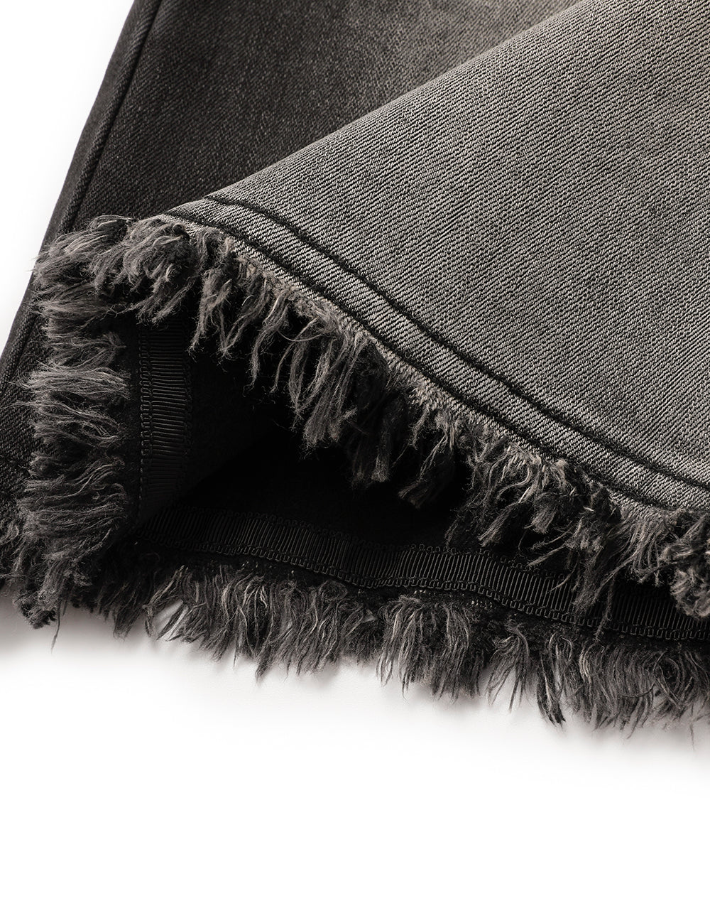 MARYLING Wide-Leg Ankle-Washed Straight Denim Pants