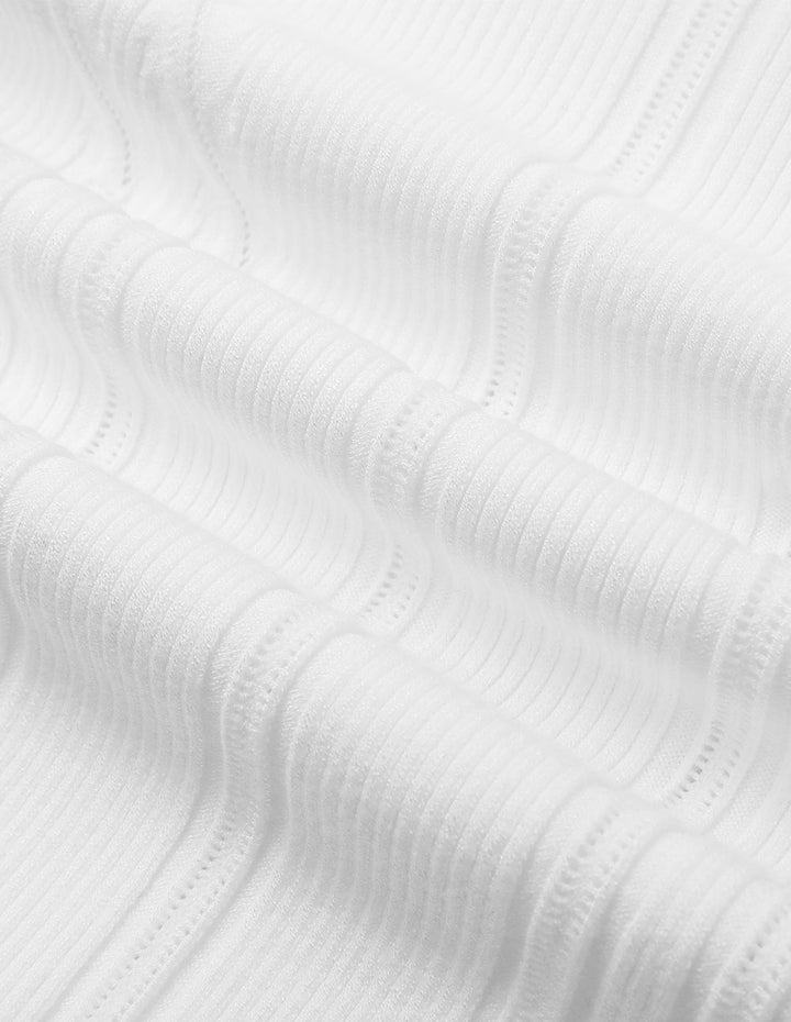 MARYLING White Turtleneck Knitted Vest