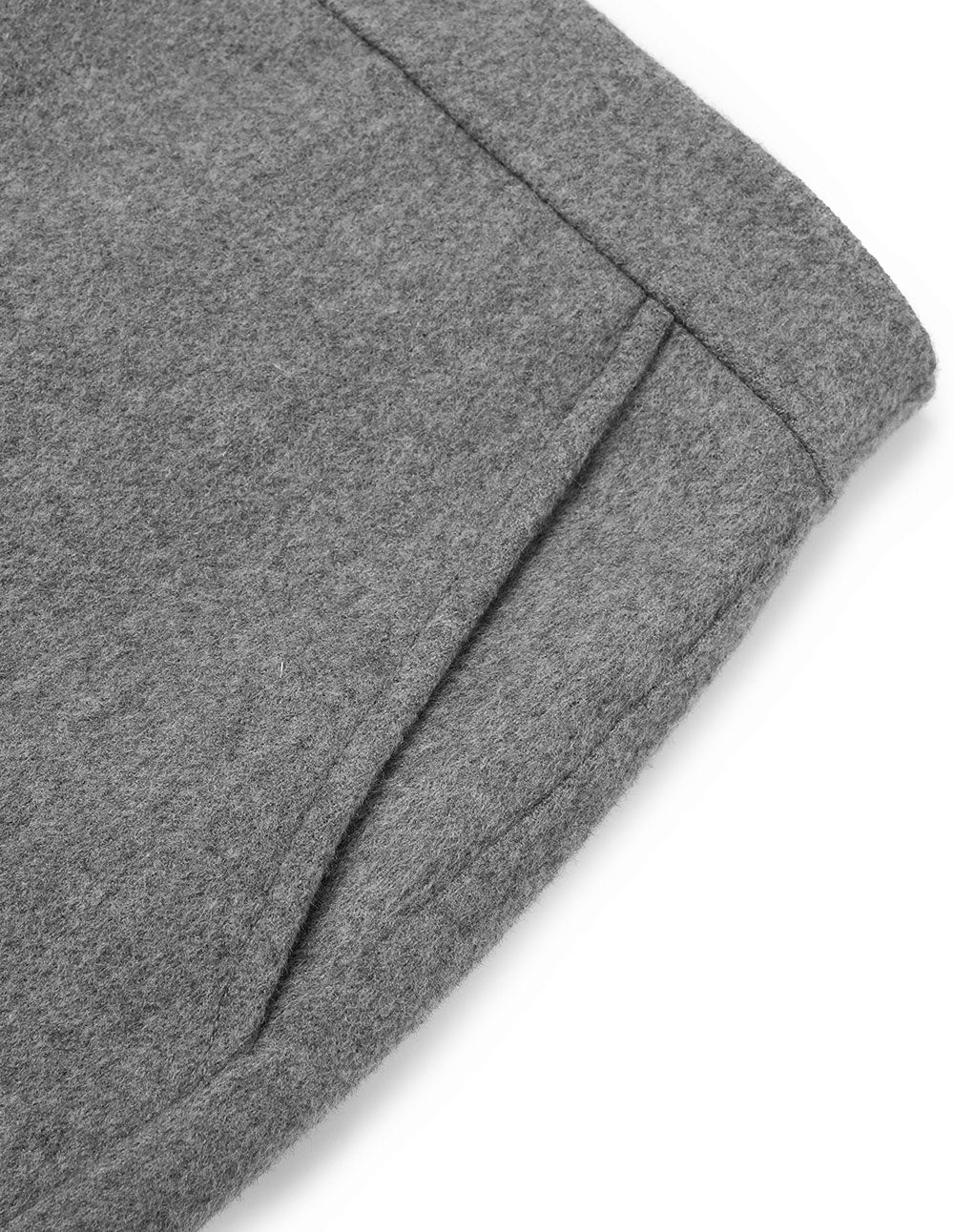 MARYLING High-Waisted Drape Wide Leg Wool Straight Trousers