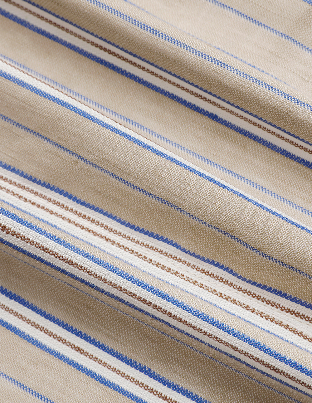 MARYLING Striped Collarless Mid-Length Sleeve Blazer