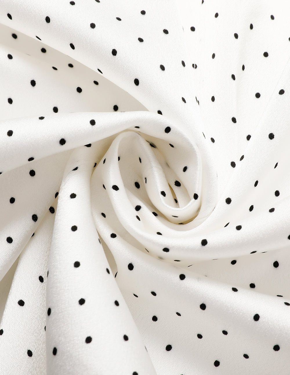 MARYLING Mid-Length Sleeve Polka-Dots White Blazer