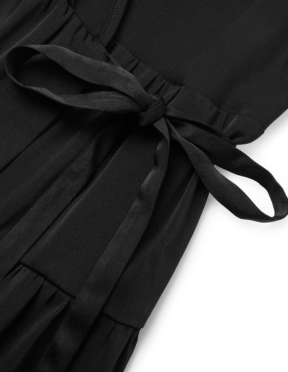 MARYLING V-Neck Long Balloon Sleeve Dress