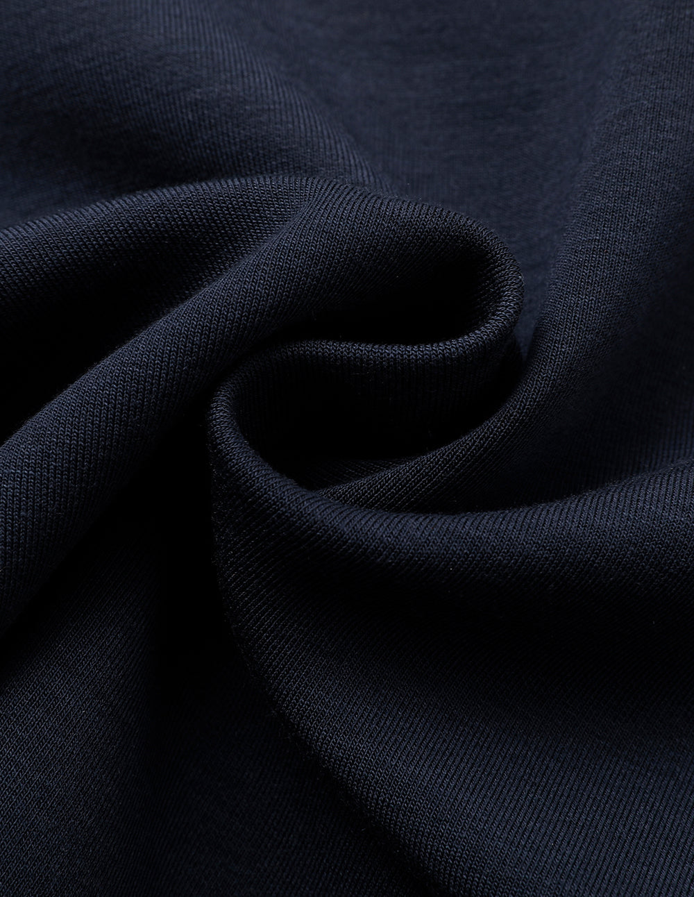 MARYLING Peaked Lapel Double-Breasted Navy Knit Short Jacket