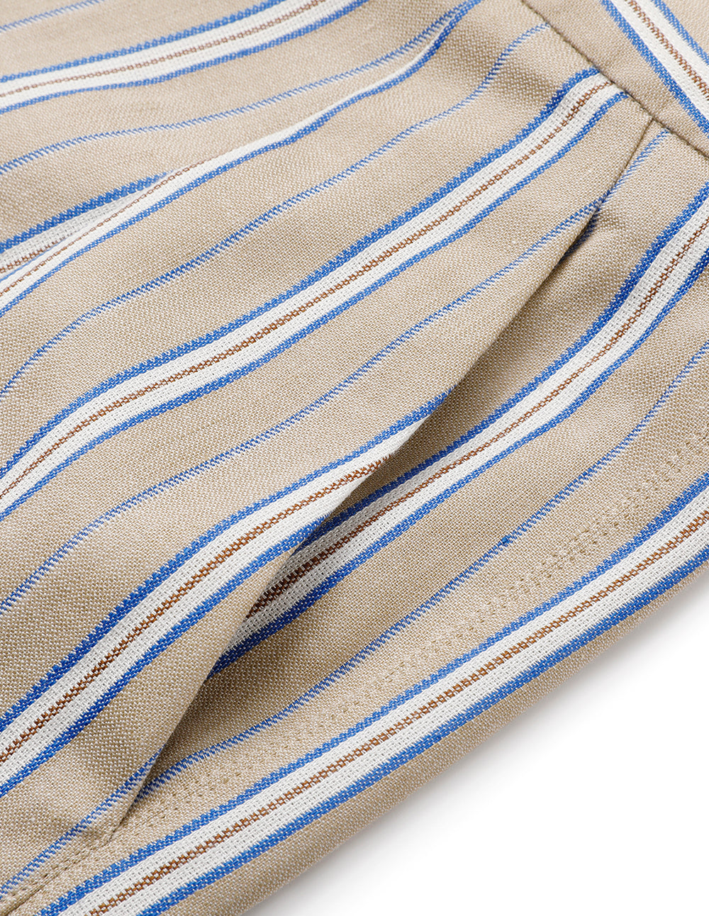 MARYLING Striped Bermuda Shorts