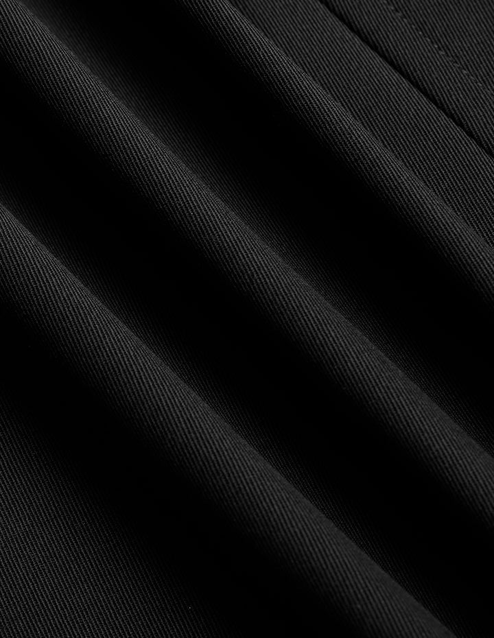 MARYLING Black Hem Slit Small A Hem Skirt