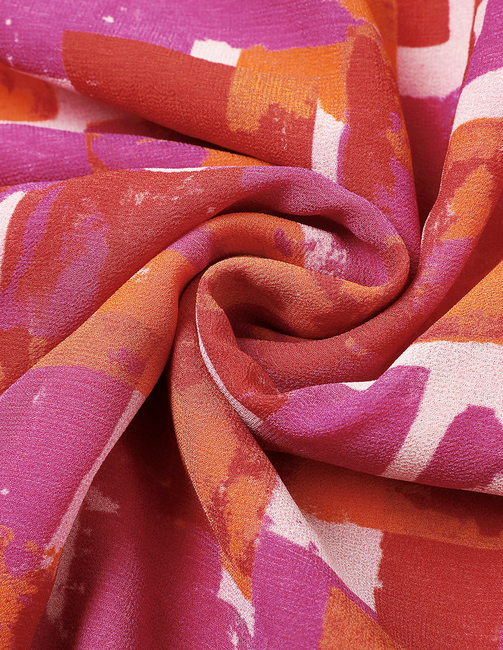 MARYLING Pink Checkered Bow Tie Printed Blouse