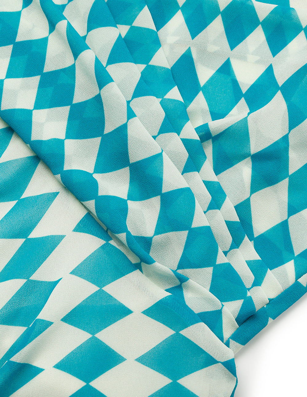 MARYLING V-Neck Sleeveless Cross Empire-Waist Pleated Floral Midi Dress