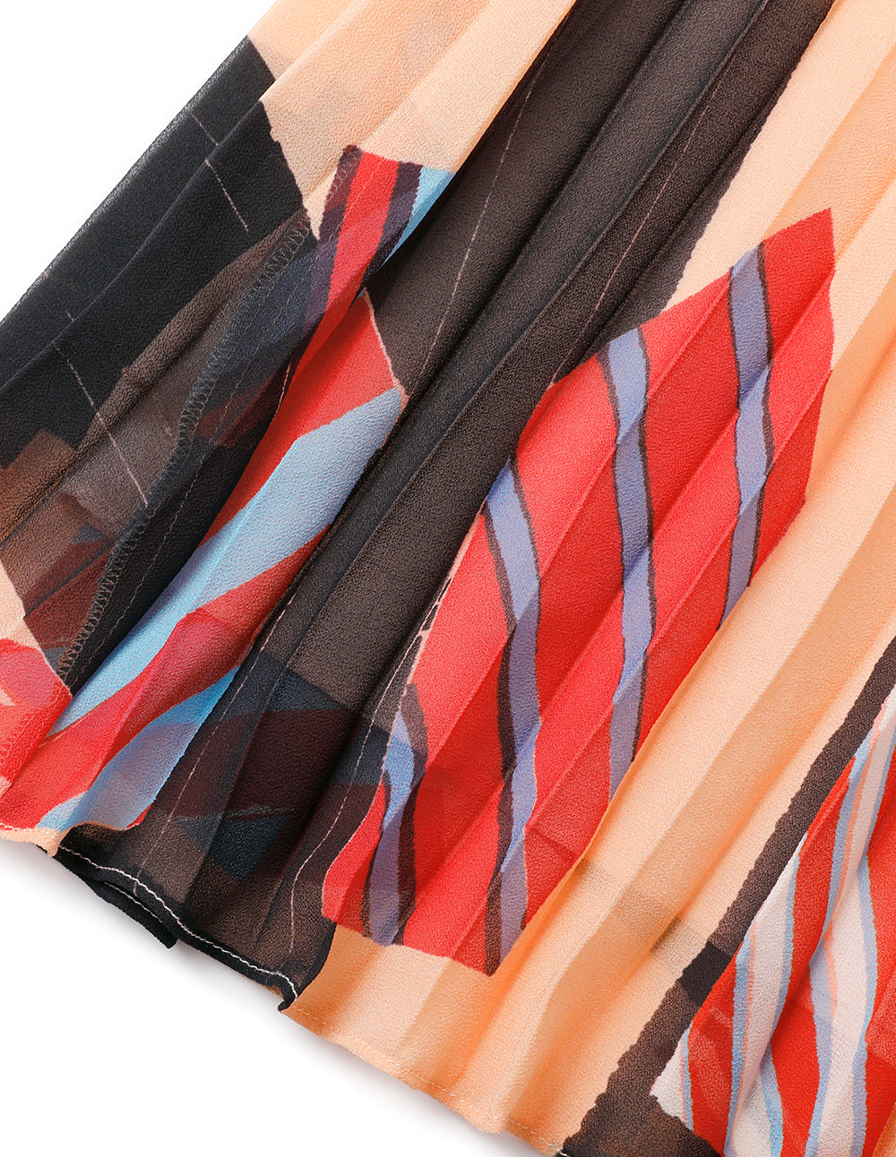 MARYLING Pleated Printed Skirt