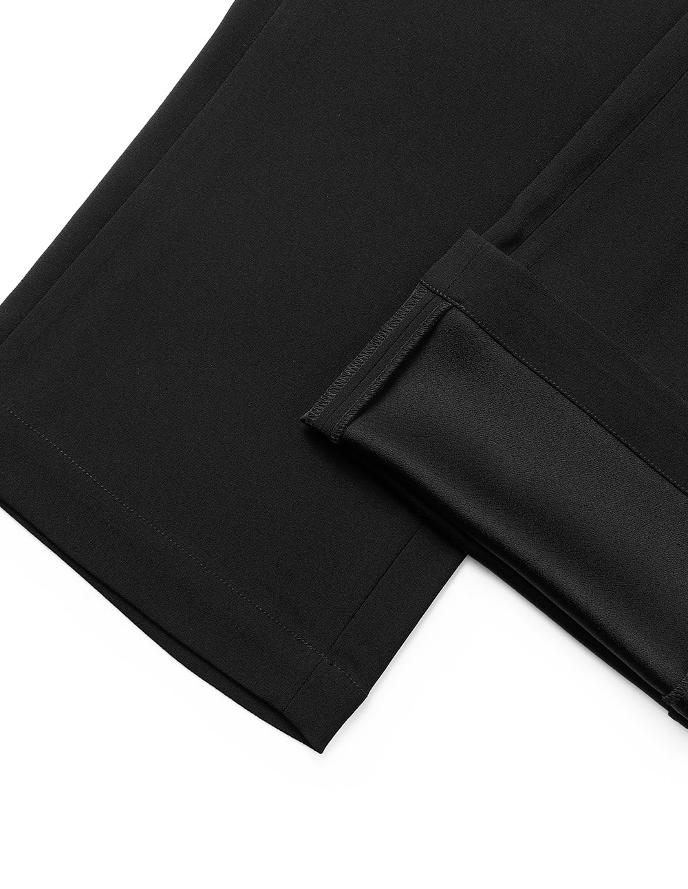 MARYLING Narrow Waist Straight Black Pants