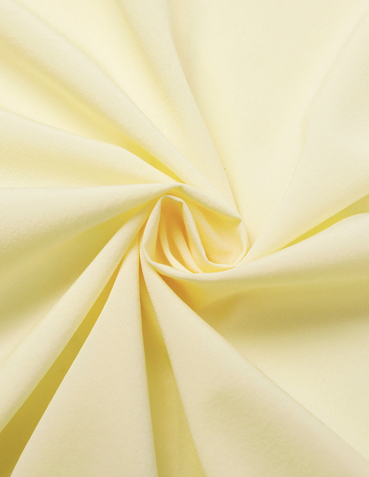 MARYLING Round Neck Long-Sleeve Pleated Silk Top