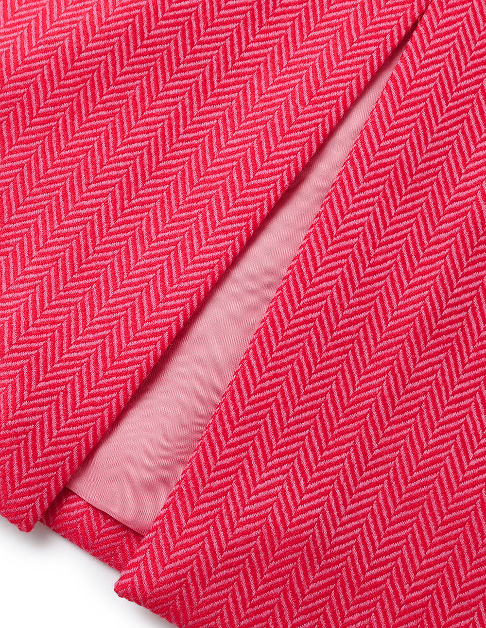 MARYLING Rose Pink Herringbone Knee-Length Skirt