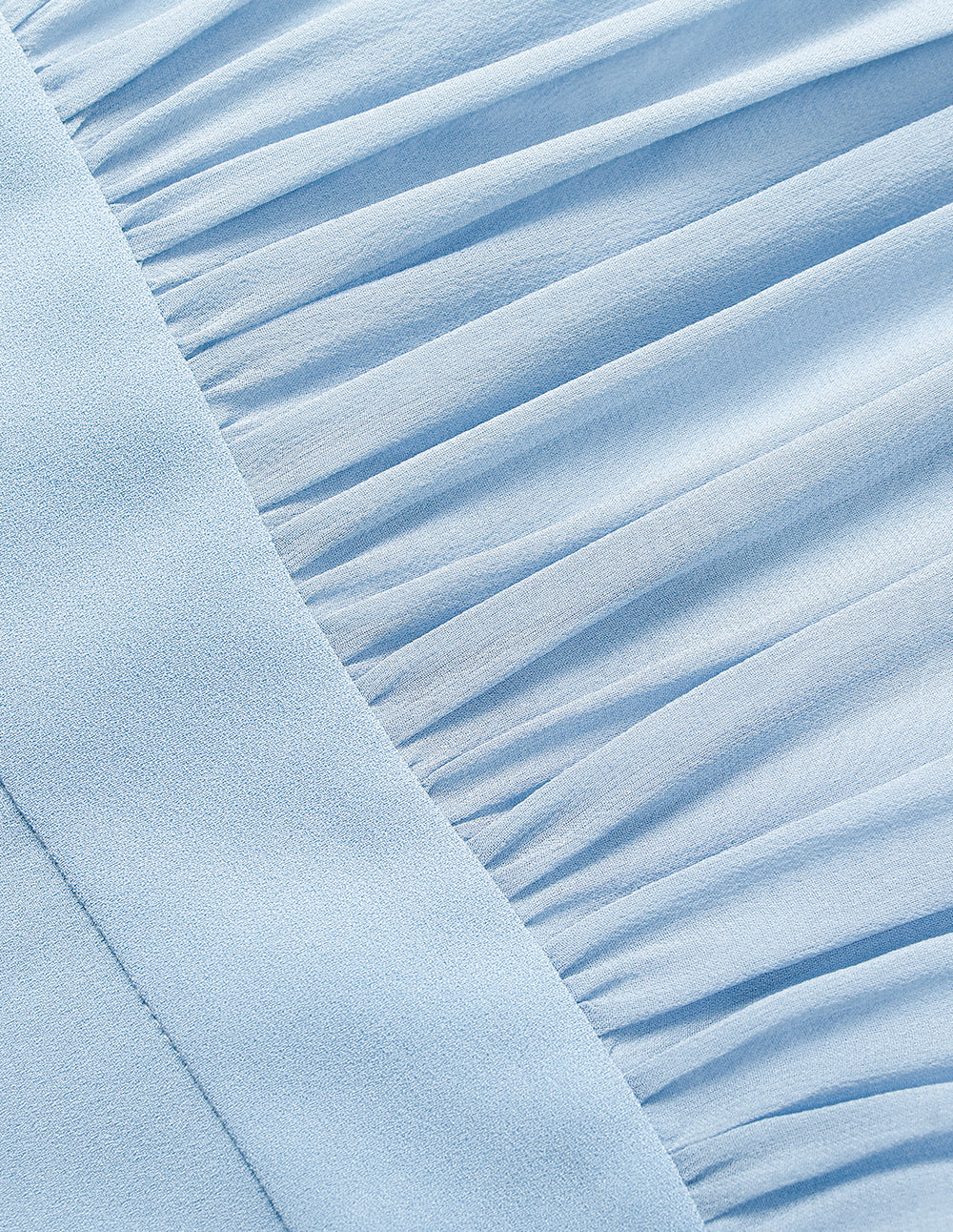 MARYLING Lapel Pleated Empire-Waist Midi Shirt Dress