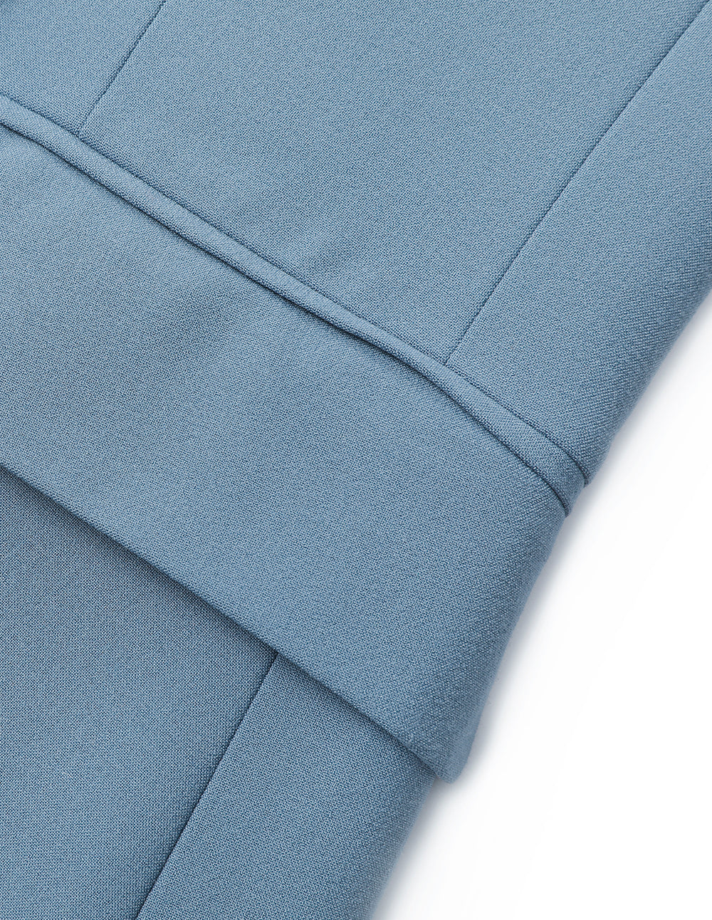 MARYLING Peaked Collar Double-Breasted Long-Sleeve Blazer