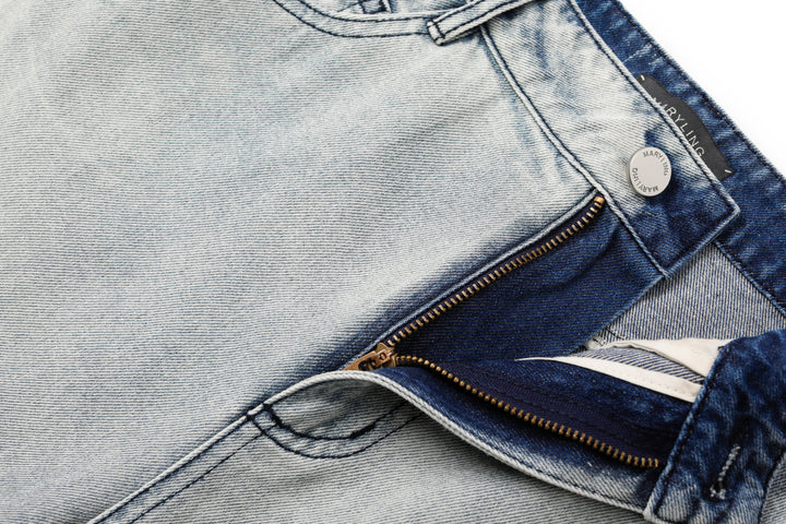 MARYLING Vintage Washed Gradient Jeans