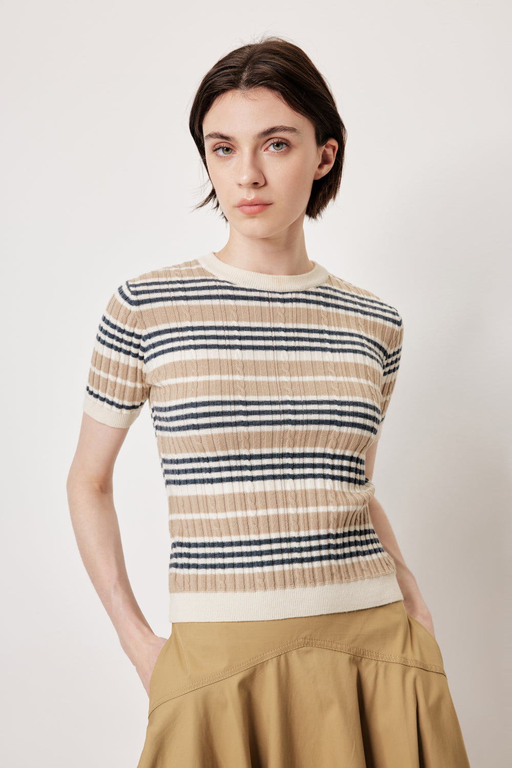 MARYLING Classic Stripe Knit Top | Timeless Style