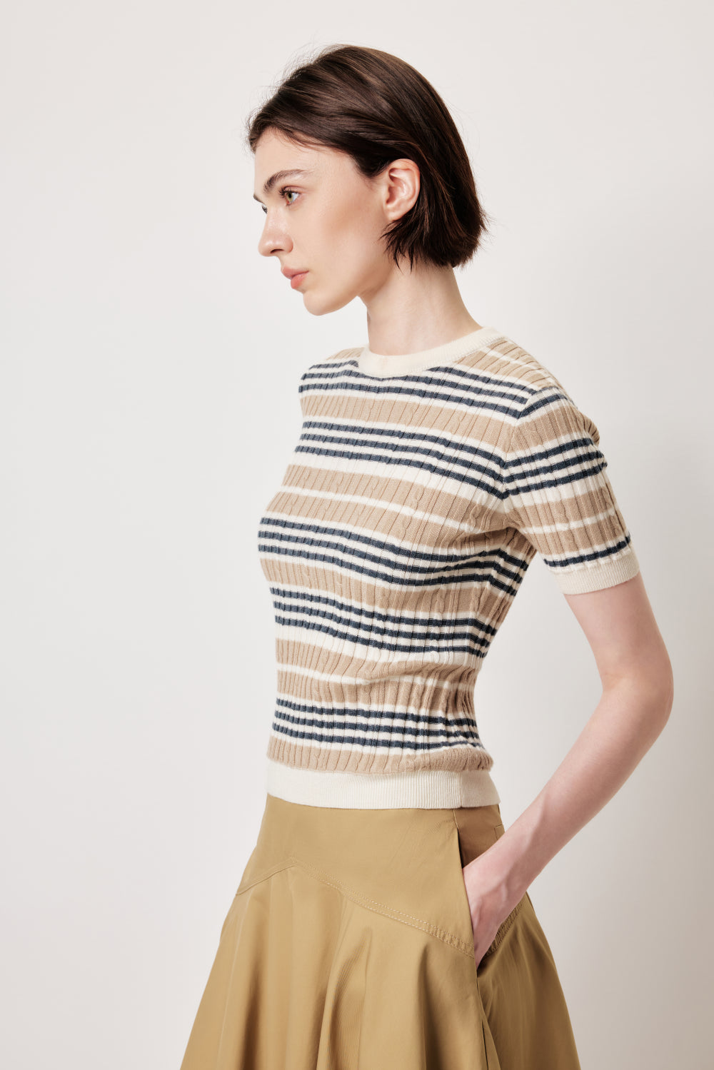 MARYLING Classic Stripe Knit Top | Timeless Style