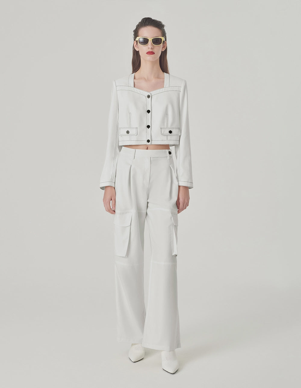 MARYLING Relaxed Fit Straight-Leg Trousers With Pockets