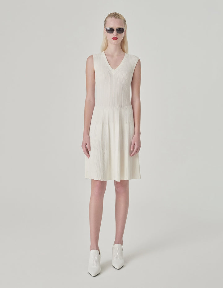 MARYLING V-Neck Sleeveless Knit Dress