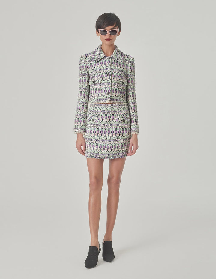 MARYLING Tweed Mini Skirt